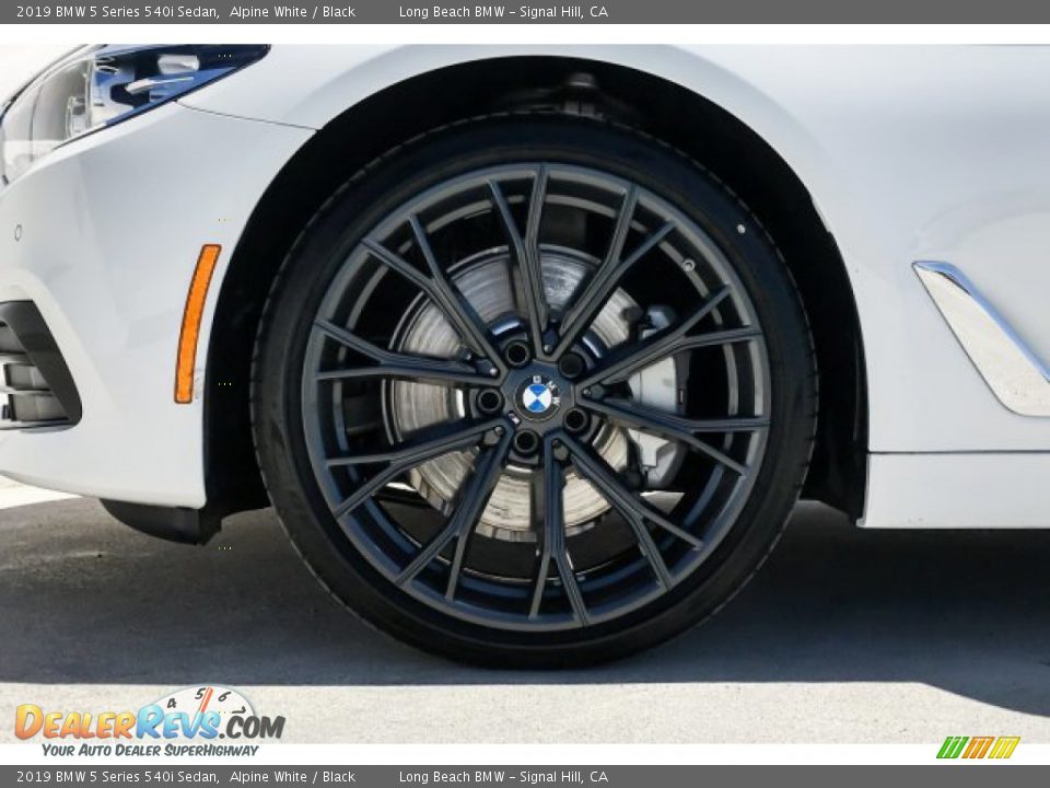 2019 BMW 5 Series 540i Sedan Alpine White / Black Photo #9