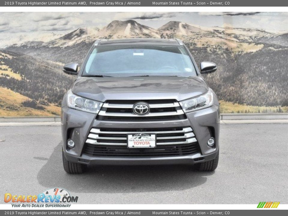 2019 Toyota Highlander Limited Platinum AWD Predawn Gray Mica / Almond Photo #2