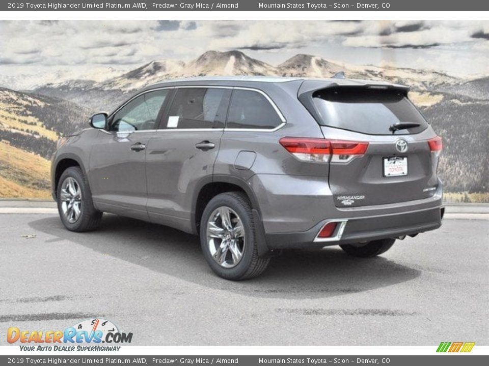 2019 Toyota Highlander Limited Platinum AWD Predawn Gray Mica / Almond Photo #3