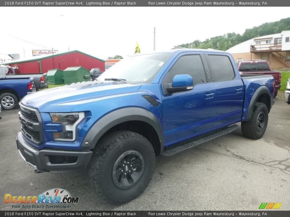 2018 Ford F150 SVT Raptor SuperCrew 4x4 Lightning Blue / Raptor Black Photo #1