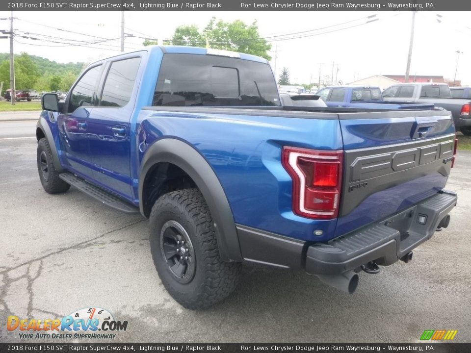 2018 Ford F150 SVT Raptor SuperCrew 4x4 Lightning Blue / Raptor Black Photo #4