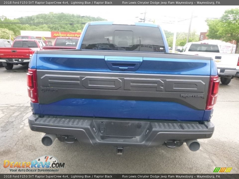 2018 Ford F150 SVT Raptor SuperCrew 4x4 Lightning Blue / Raptor Black Photo #5