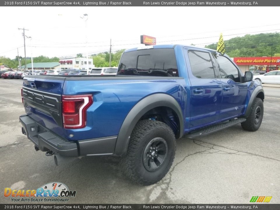 2018 Ford F150 SVT Raptor SuperCrew 4x4 Lightning Blue / Raptor Black Photo #6