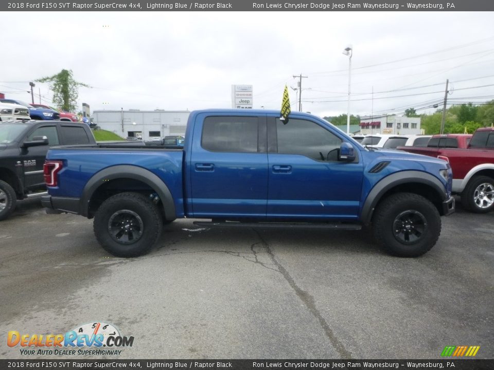 2018 Ford F150 SVT Raptor SuperCrew 4x4 Lightning Blue / Raptor Black Photo #7