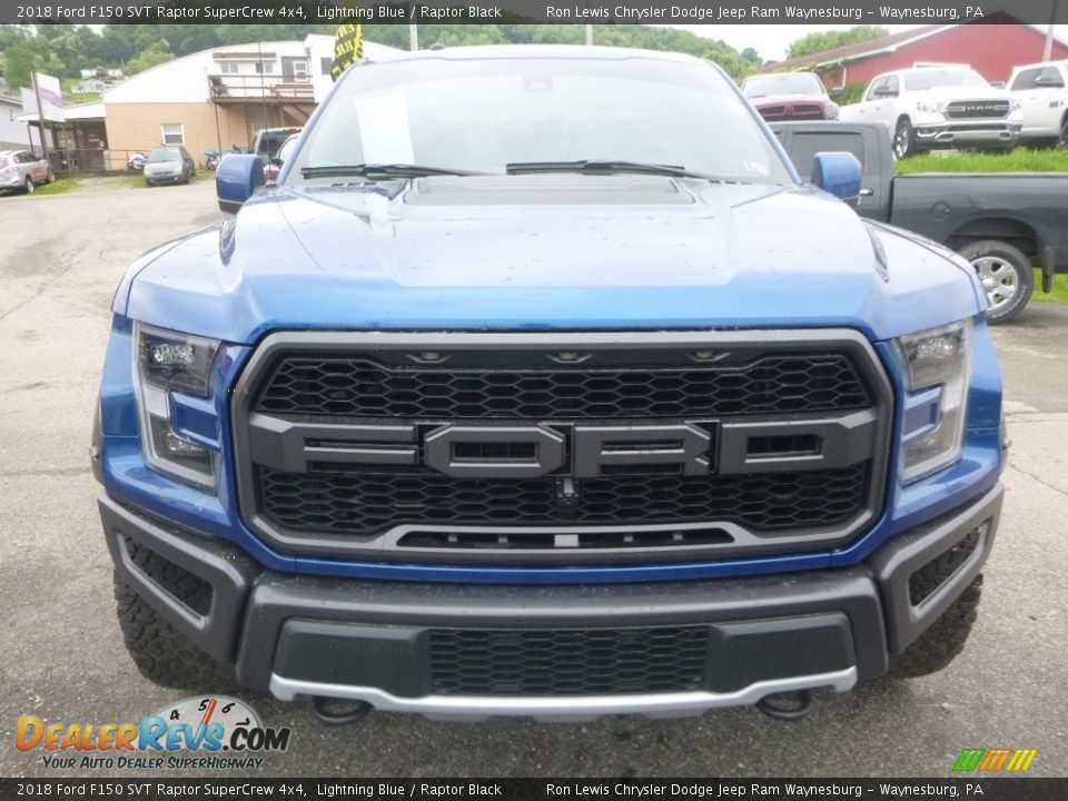 2018 Ford F150 SVT Raptor SuperCrew 4x4 Lightning Blue / Raptor Black Photo #9