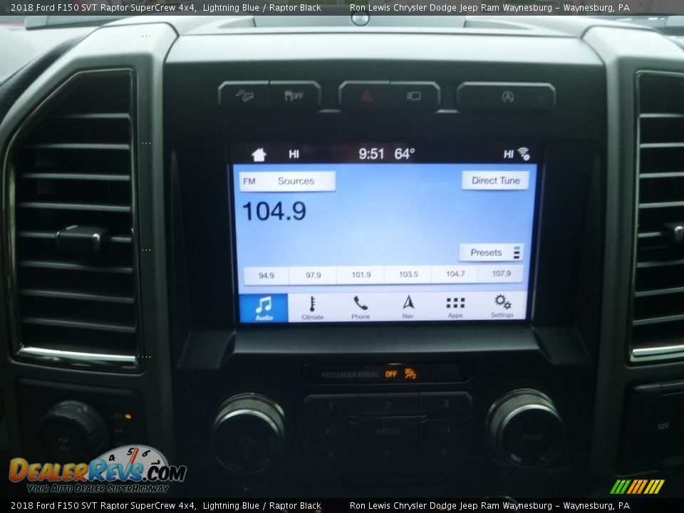 2018 Ford F150 SVT Raptor SuperCrew 4x4 Lightning Blue / Raptor Black Photo #16
