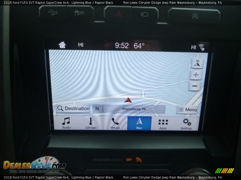 2018 Ford F150 SVT Raptor SuperCrew 4x4 Lightning Blue / Raptor Black Photo #17