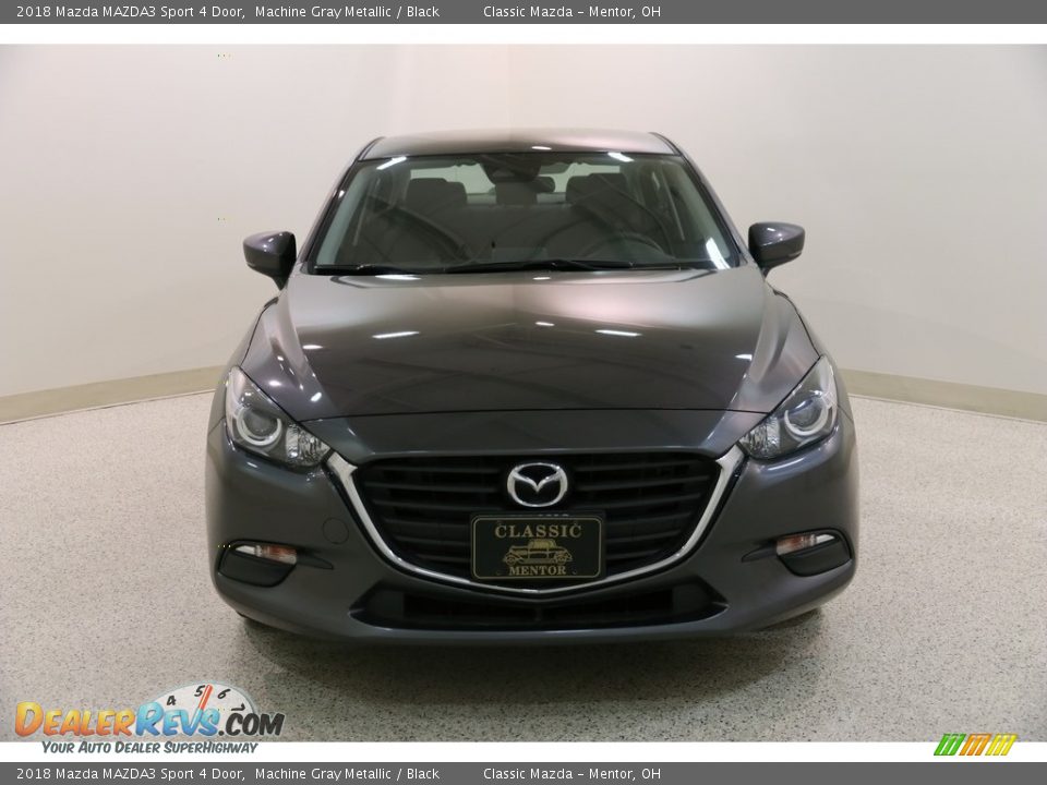 2018 Mazda MAZDA3 Sport 4 Door Machine Gray Metallic / Black Photo #2