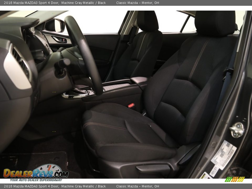 2018 Mazda MAZDA3 Sport 4 Door Machine Gray Metallic / Black Photo #5