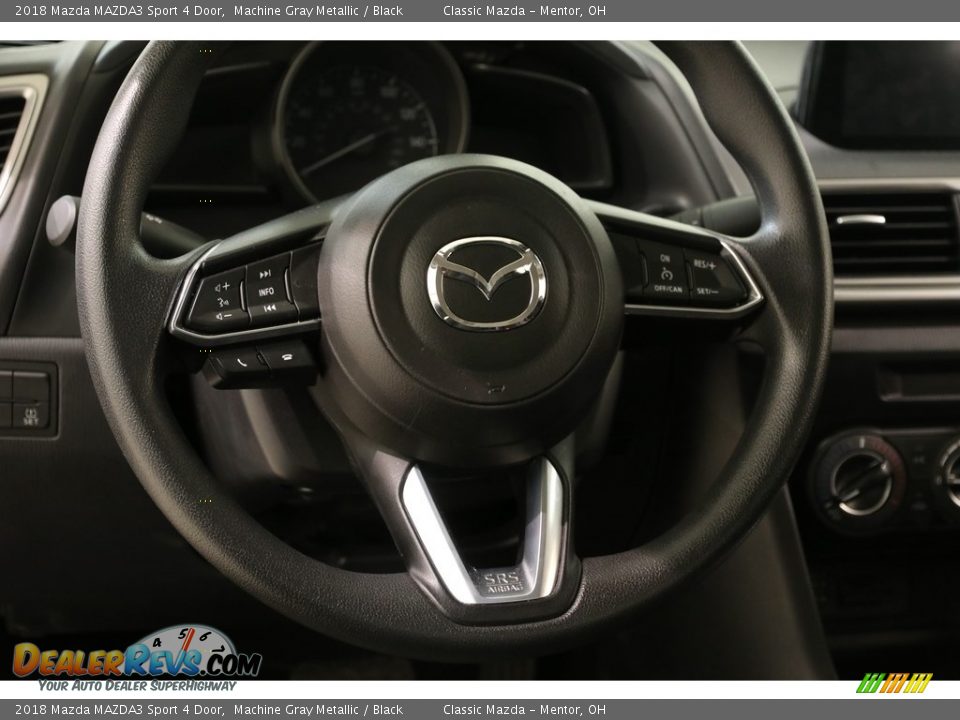 2018 Mazda MAZDA3 Sport 4 Door Machine Gray Metallic / Black Photo #6