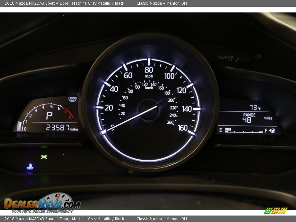 2018 Mazda MAZDA3 Sport 4 Door Machine Gray Metallic / Black Photo #7