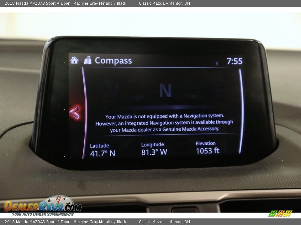 2018 Mazda MAZDA3 Sport 4 Door Machine Gray Metallic / Black Photo #9