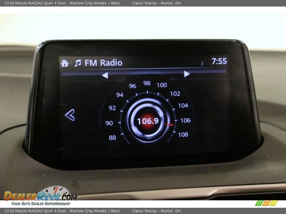 2018 Mazda MAZDA3 Sport 4 Door Machine Gray Metallic / Black Photo #10