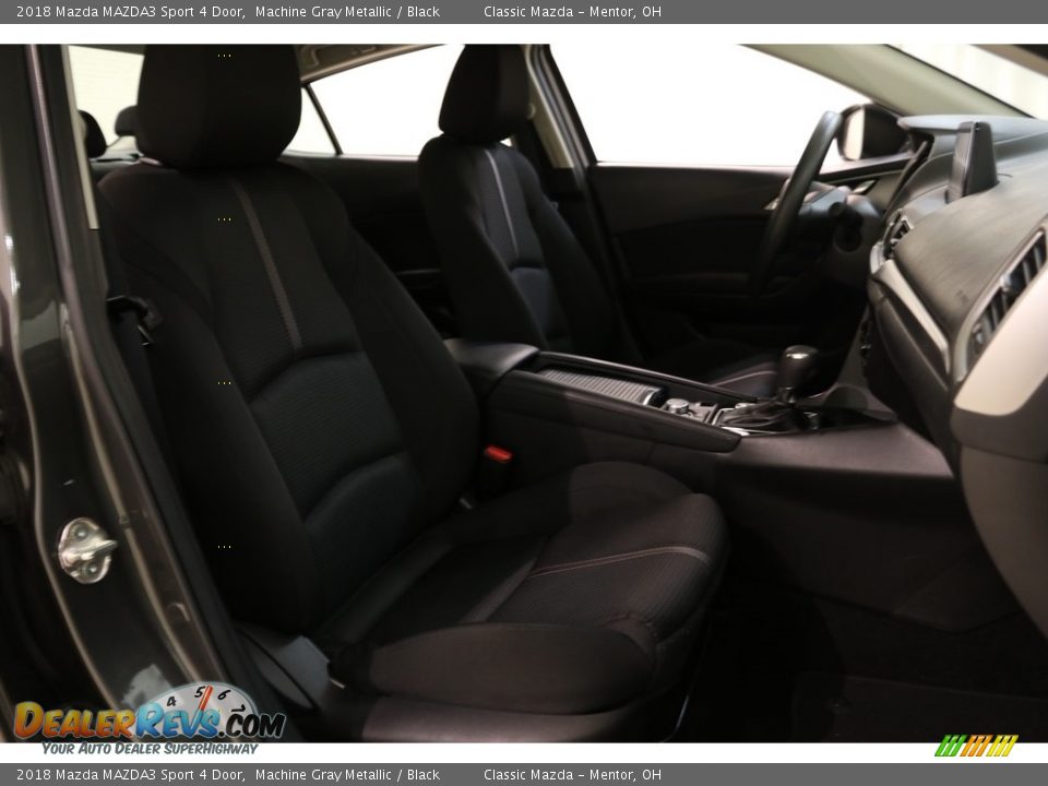 2018 Mazda MAZDA3 Sport 4 Door Machine Gray Metallic / Black Photo #13