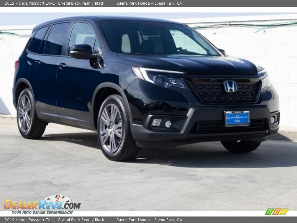 2019 Honda Passport EX-L Crystal Black Pearl / Black Photo #1