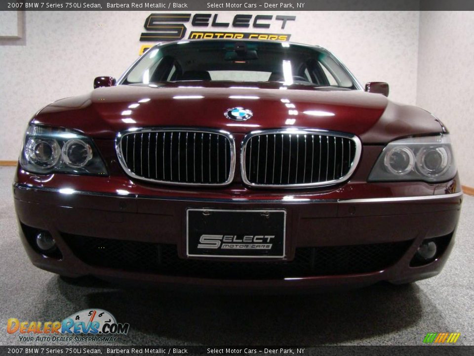 2007 BMW 7 Series 750Li Sedan Barbera Red Metallic / Black Photo #2