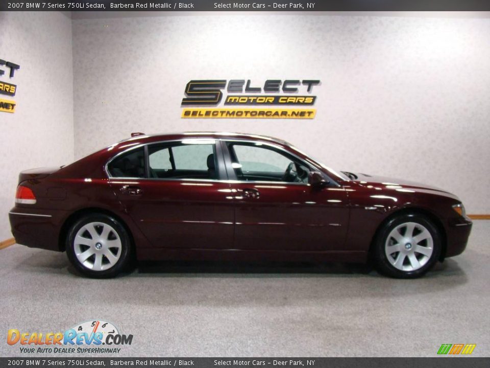 2007 BMW 7 Series 750Li Sedan Barbera Red Metallic / Black Photo #4