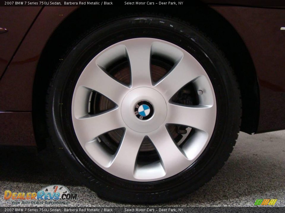 2007 BMW 7 Series 750Li Sedan Barbera Red Metallic / Black Photo #6