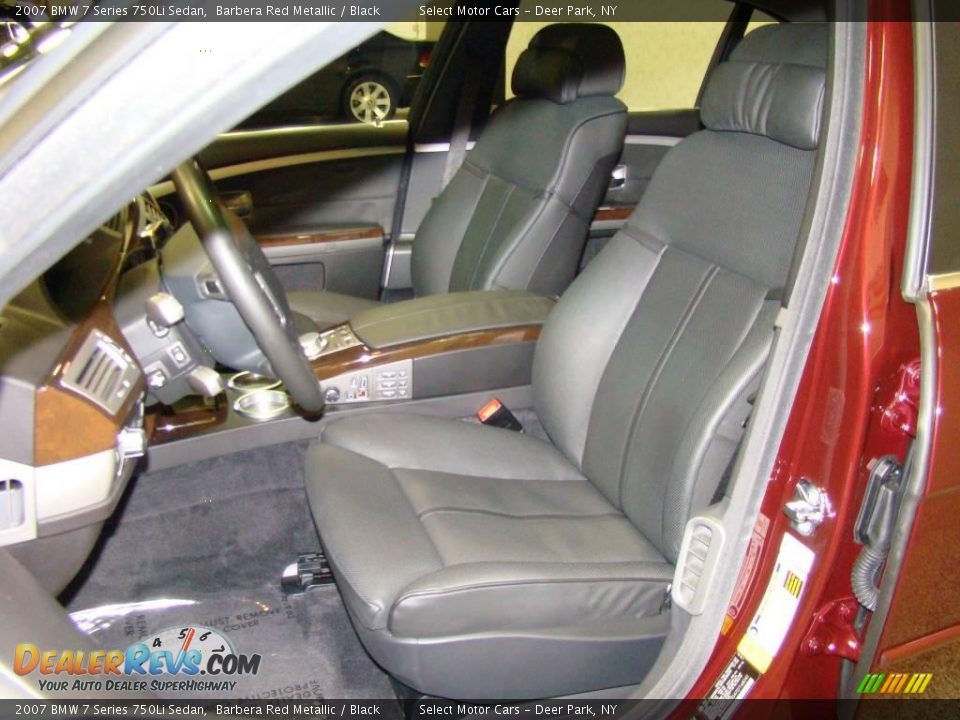 2007 BMW 7 Series 750Li Sedan Barbera Red Metallic / Black Photo #7