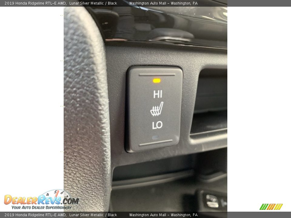 2019 Honda Ridgeline RTL-E AWD Lunar Silver Metallic / Black Photo #34