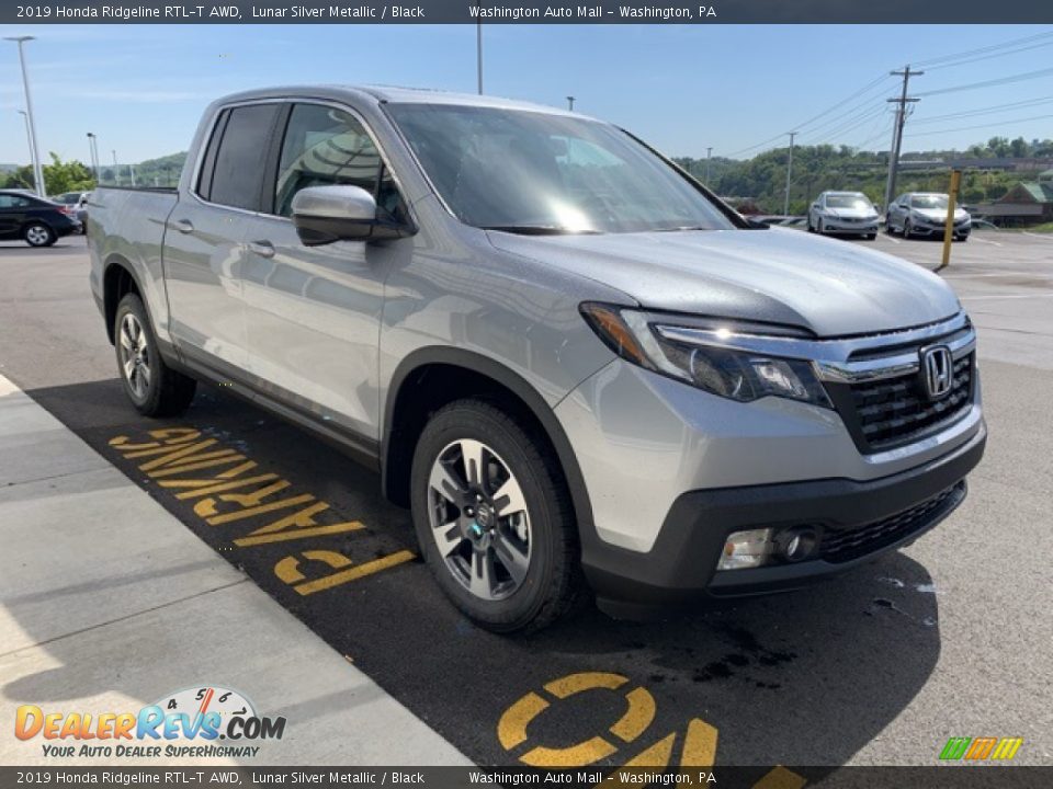 2019 Honda Ridgeline RTL-T AWD Lunar Silver Metallic / Black Photo #4