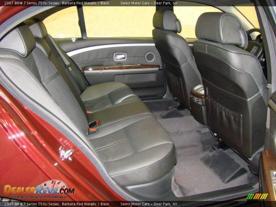2007 BMW 7 Series 750Li Sedan Barbera Red Metallic / Black Photo #13