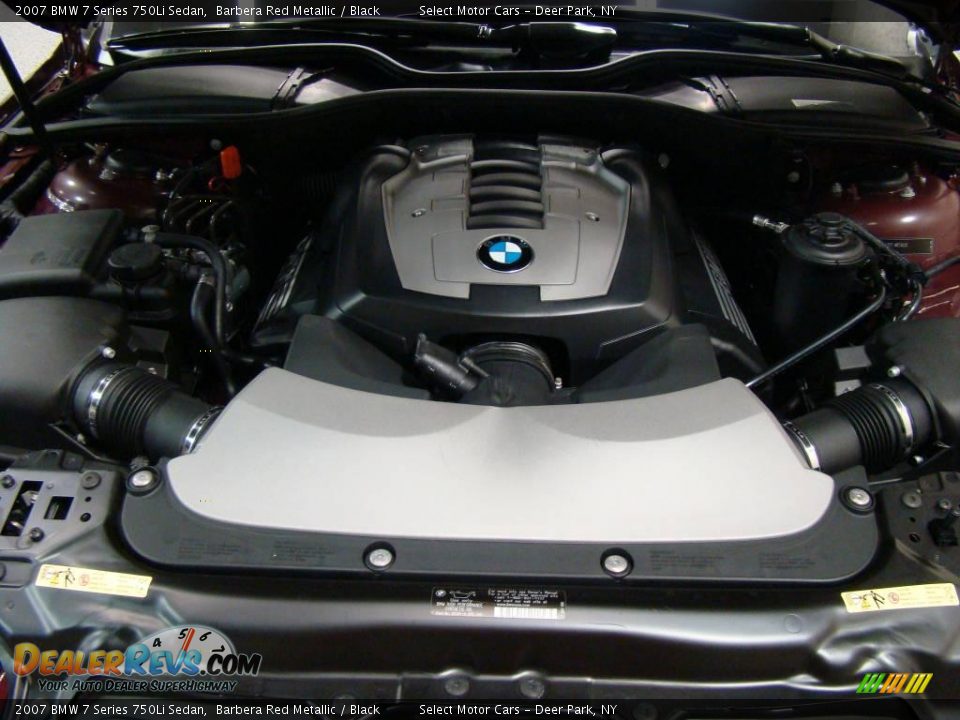 2007 BMW 7 Series 750Li Sedan Barbera Red Metallic / Black Photo #14