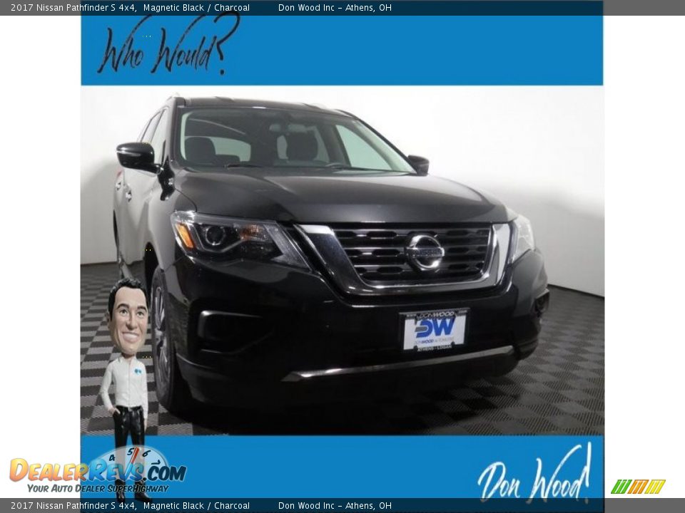 2017 Nissan Pathfinder S 4x4 Magnetic Black / Charcoal Photo #1
