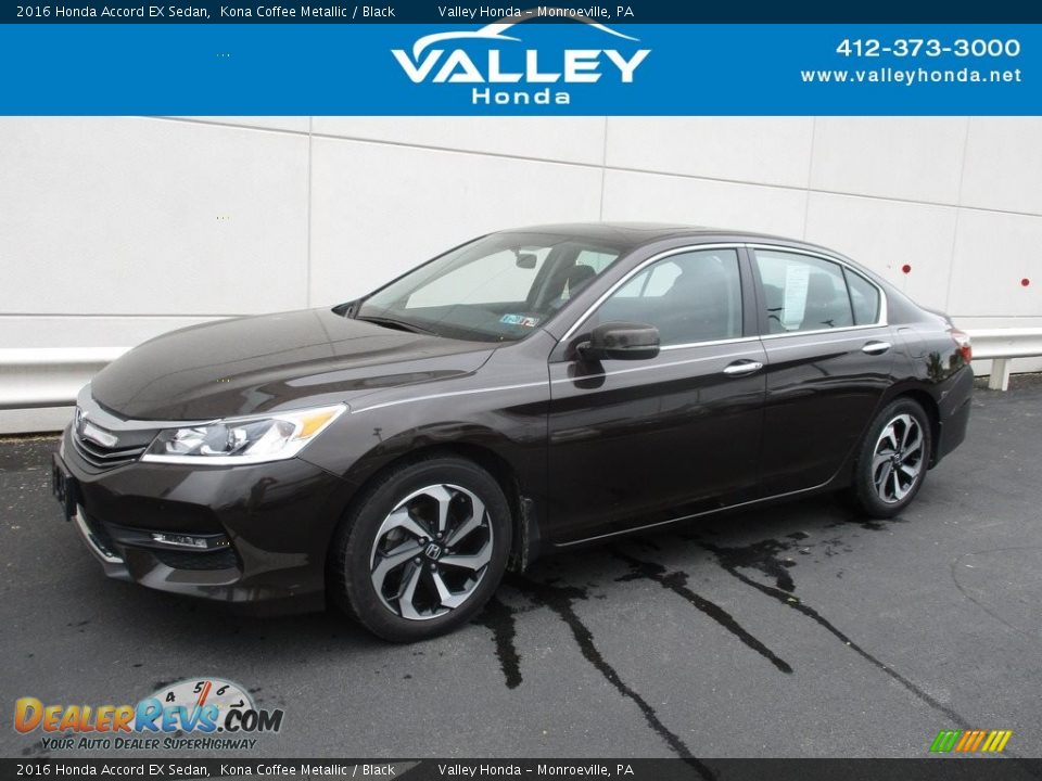 2016 Honda Accord EX Sedan Kona Coffee Metallic / Black Photo #1