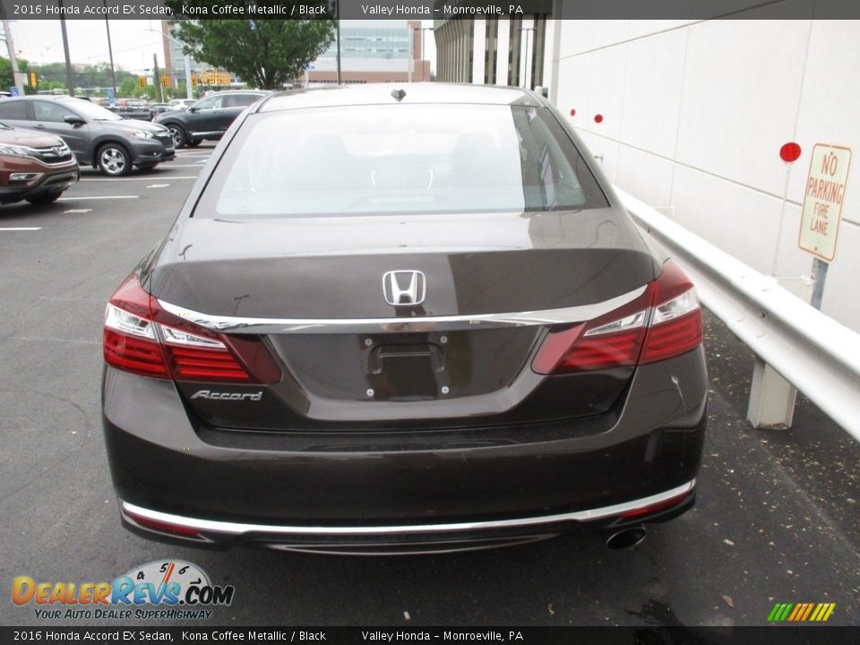 2016 Honda Accord EX Sedan Kona Coffee Metallic / Black Photo #4