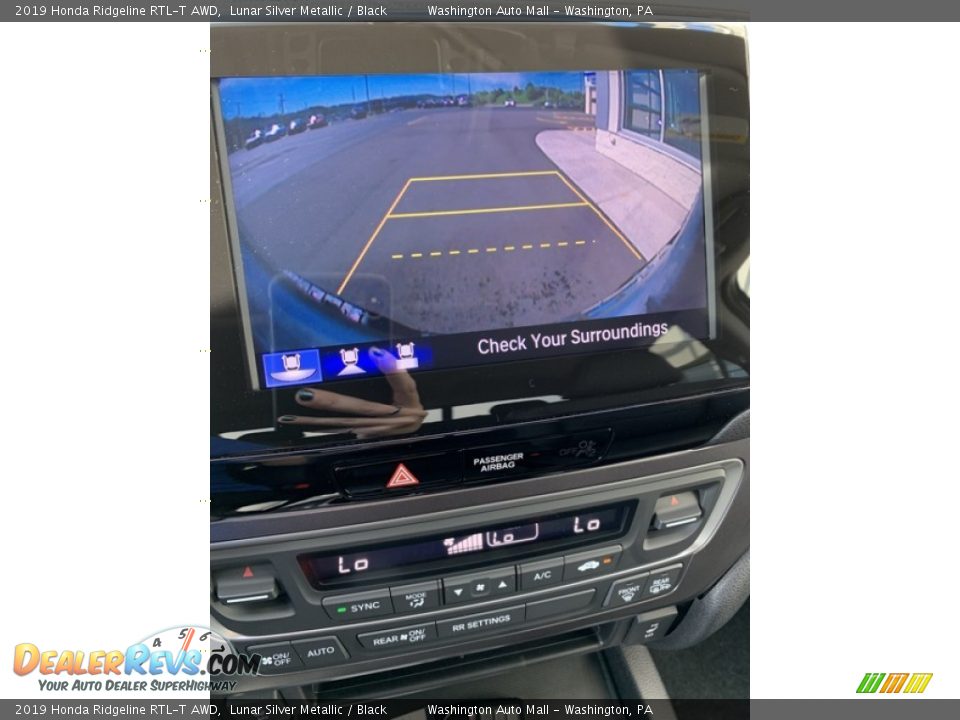 2019 Honda Ridgeline RTL-T AWD Lunar Silver Metallic / Black Photo #33