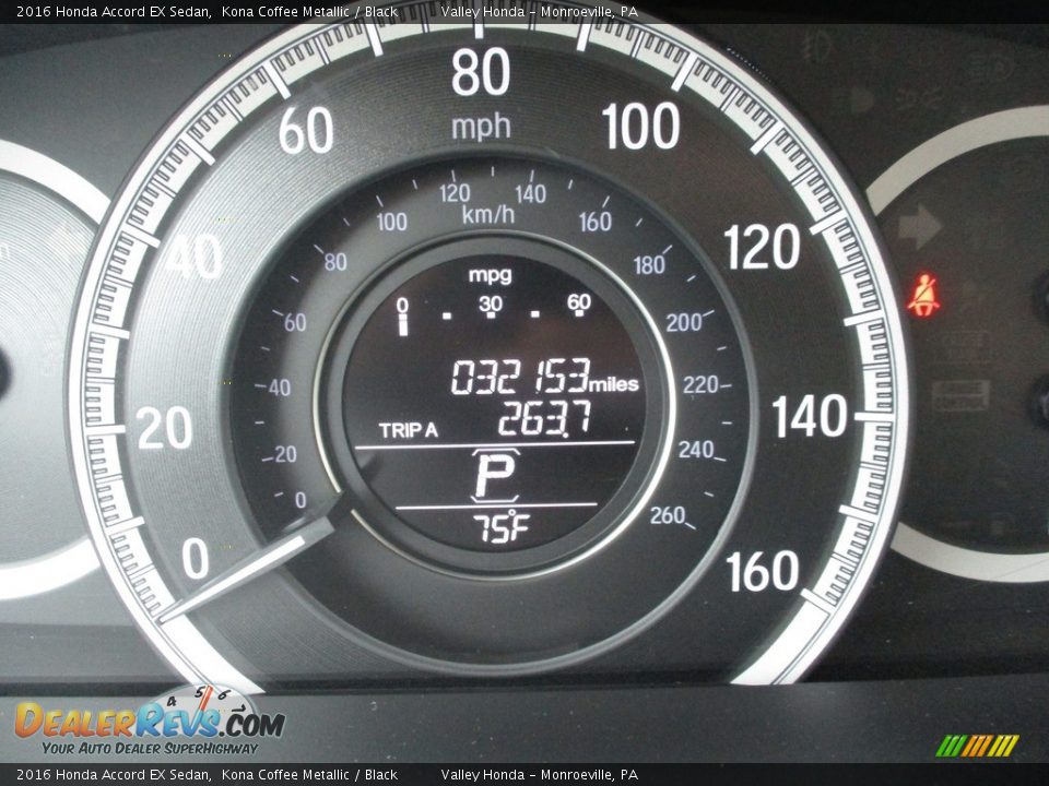 2016 Honda Accord EX Sedan Kona Coffee Metallic / Black Photo #20