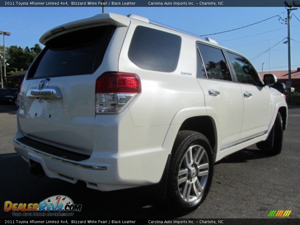 2011 Toyota 4Runner Limited 4x4 Blizzard White Pearl / Black Leather Photo #10