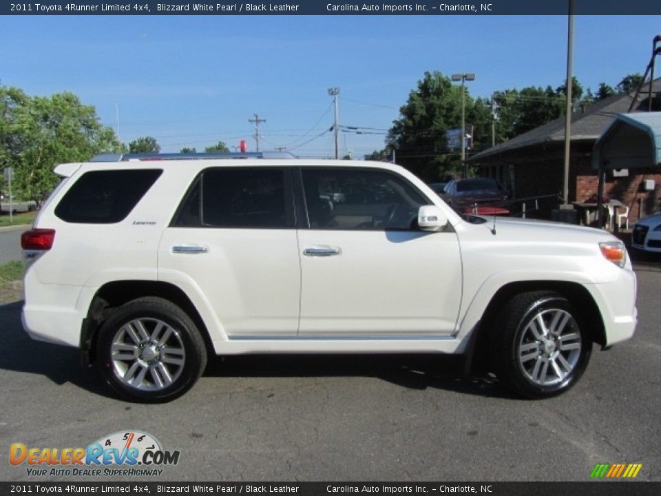 2011 Toyota 4Runner Limited 4x4 Blizzard White Pearl / Black Leather Photo #11