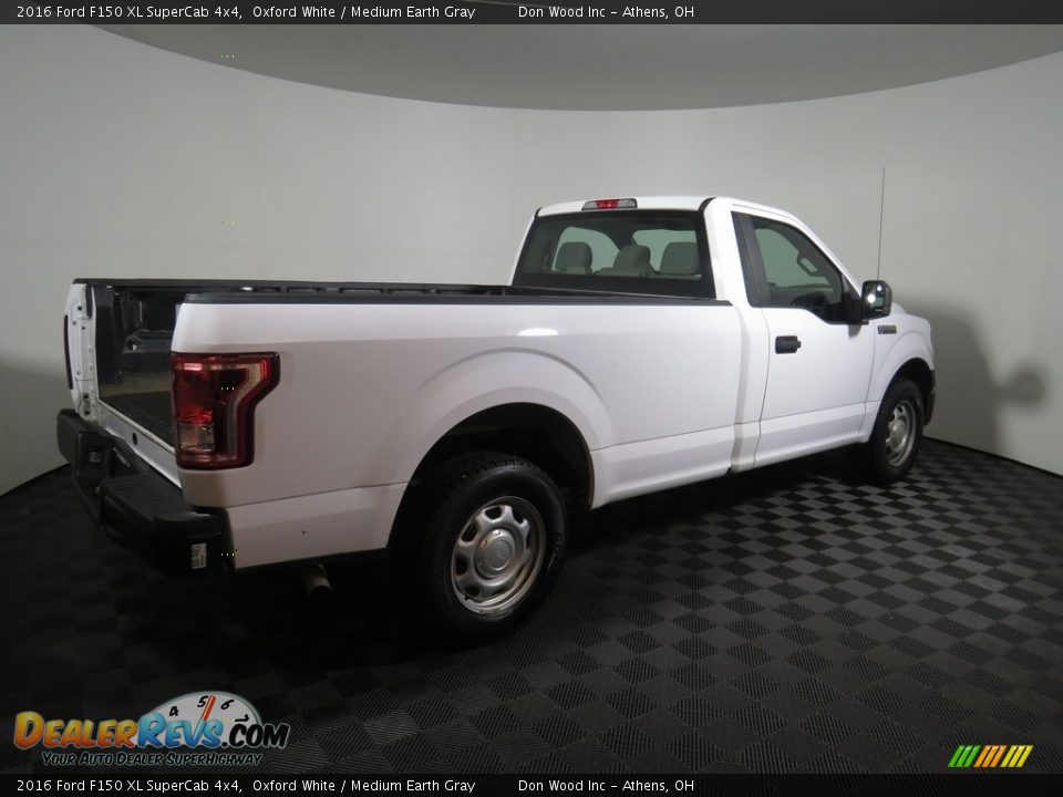 2016 Ford F150 XL SuperCab 4x4 Oxford White / Medium Earth Gray Photo #11