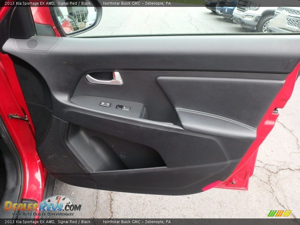 2013 Kia Sportage EX AWD Signal Red / Black Photo #7