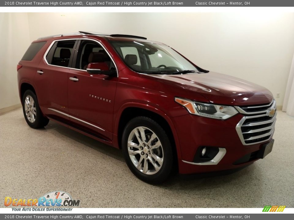 2018 Chevrolet Traverse High Country AWD Cajun Red Tintcoat / High Country Jet Black/Loft Brown Photo #1