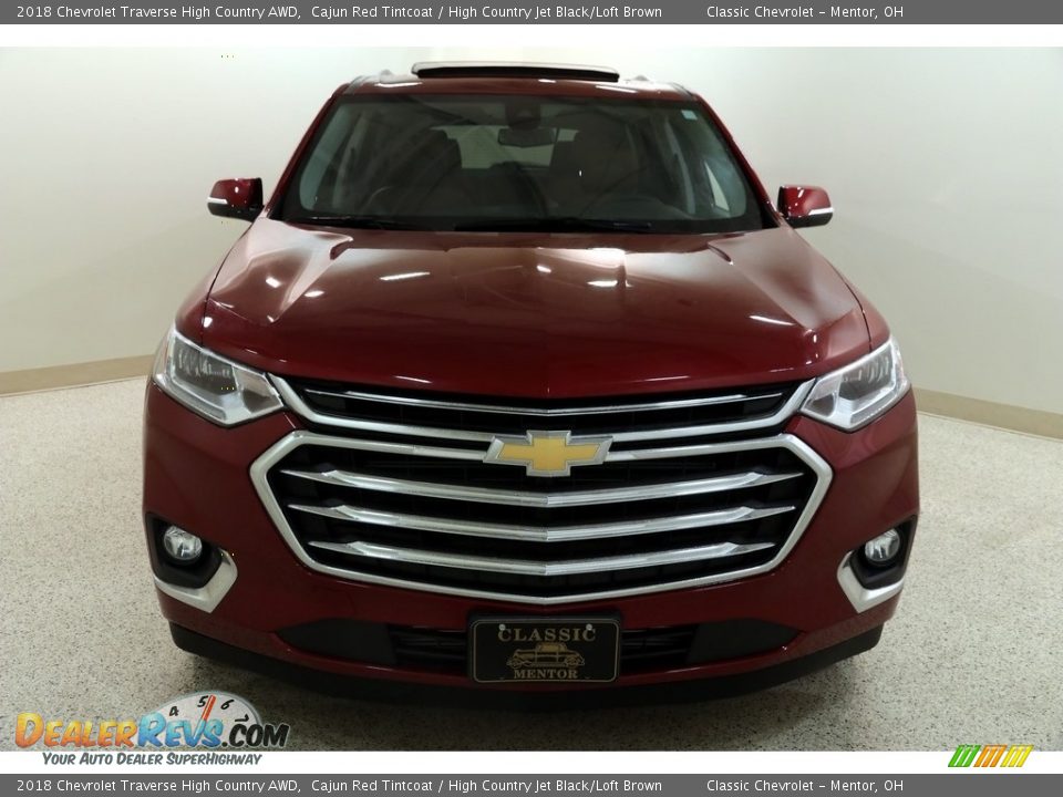 2018 Chevrolet Traverse High Country AWD Cajun Red Tintcoat / High Country Jet Black/Loft Brown Photo #2