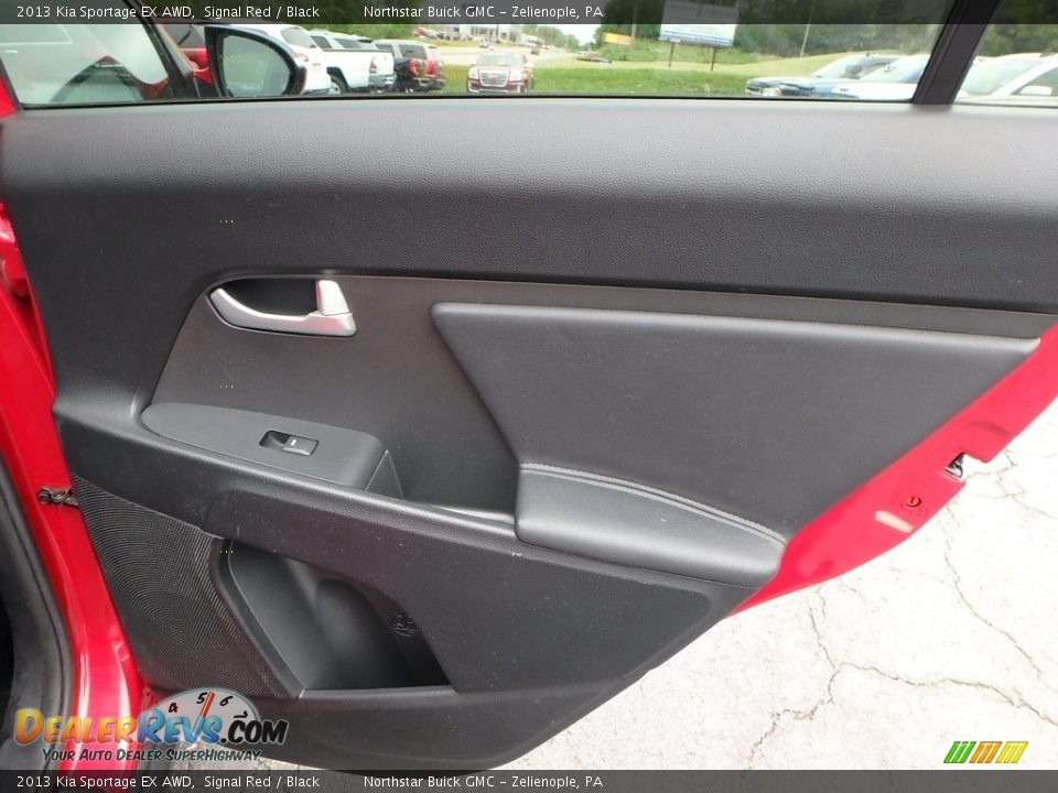 2013 Kia Sportage EX AWD Signal Red / Black Photo #8