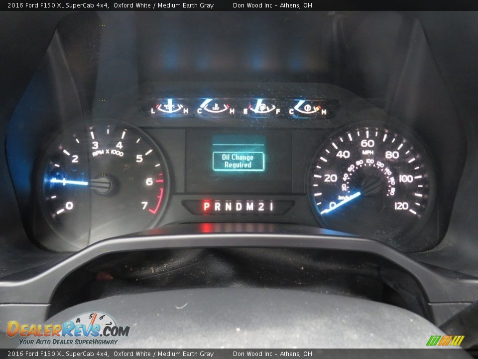 2016 Ford F150 XL SuperCab 4x4 Oxford White / Medium Earth Gray Photo #23