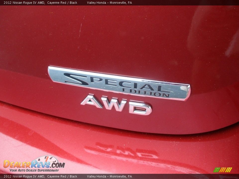 2012 Nissan Rogue SV AWD Cayenne Red / Black Photo #6