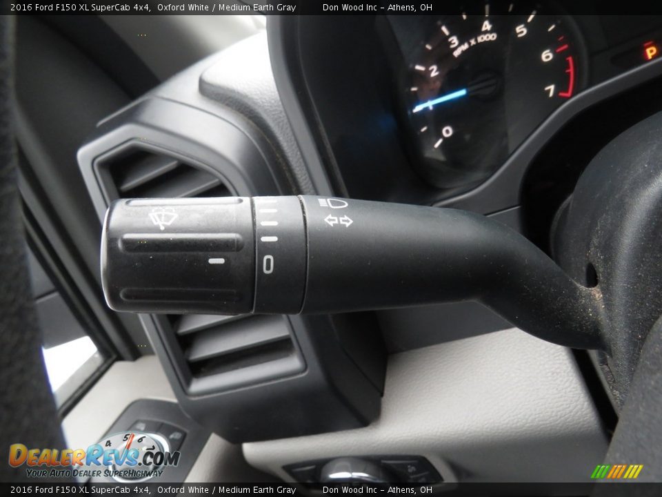 2016 Ford F150 XL SuperCab 4x4 Oxford White / Medium Earth Gray Photo #27