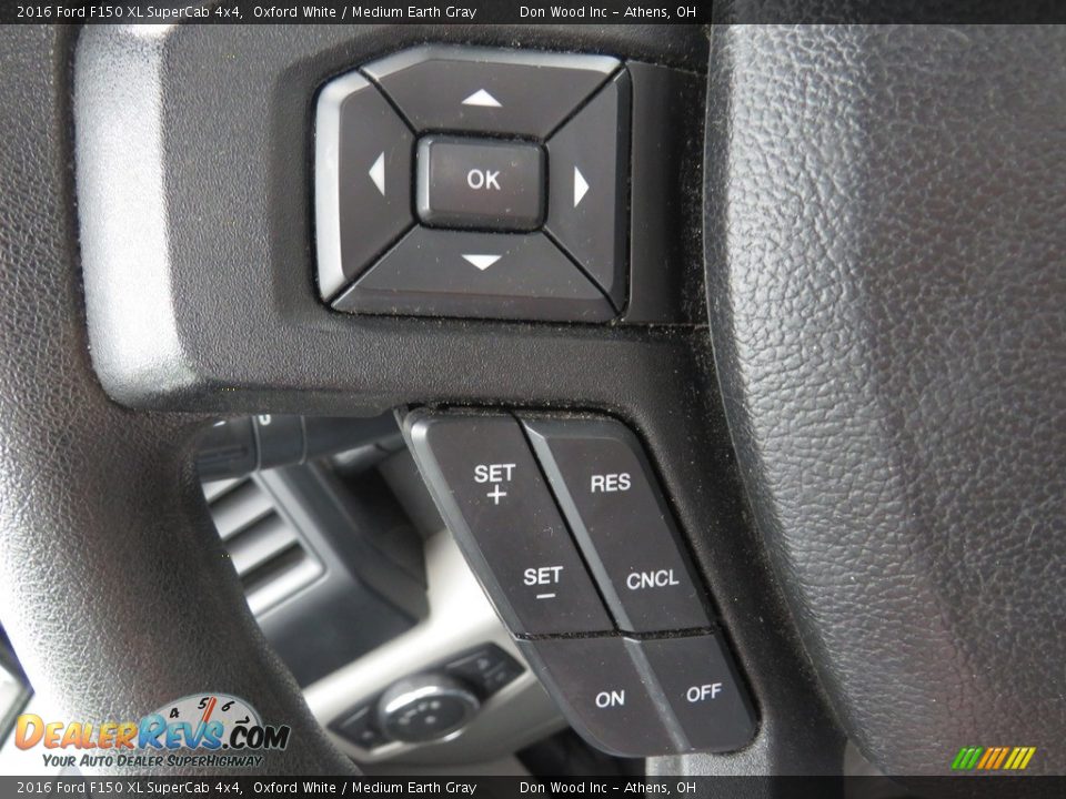 2016 Ford F150 XL SuperCab 4x4 Oxford White / Medium Earth Gray Photo #29