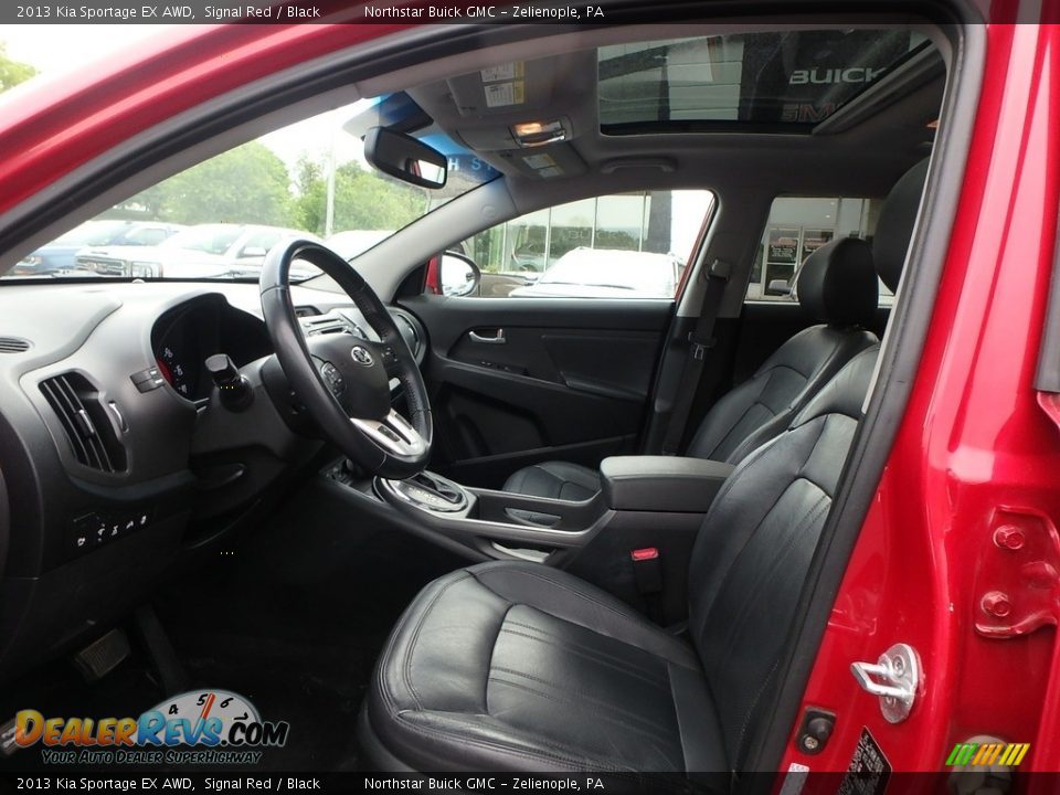 2013 Kia Sportage EX AWD Signal Red / Black Photo #15