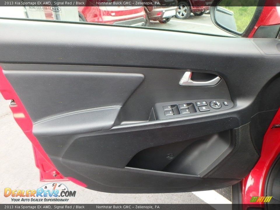 2013 Kia Sportage EX AWD Signal Red / Black Photo #19