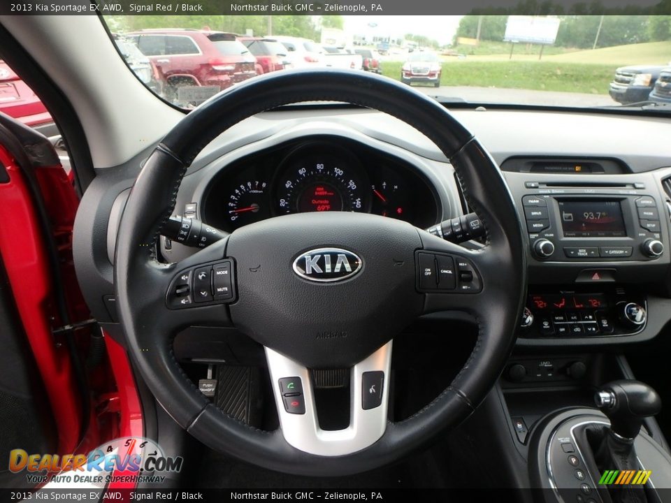 2013 Kia Sportage EX AWD Signal Red / Black Photo #25