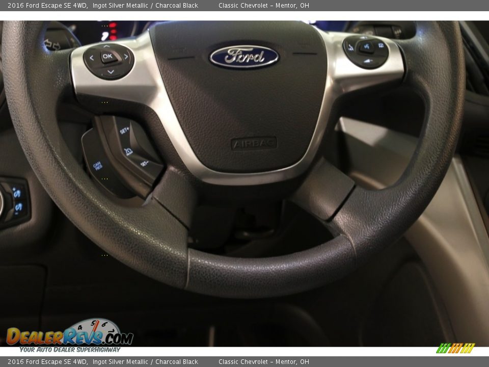 2016 Ford Escape SE 4WD Ingot Silver Metallic / Charcoal Black Photo #7