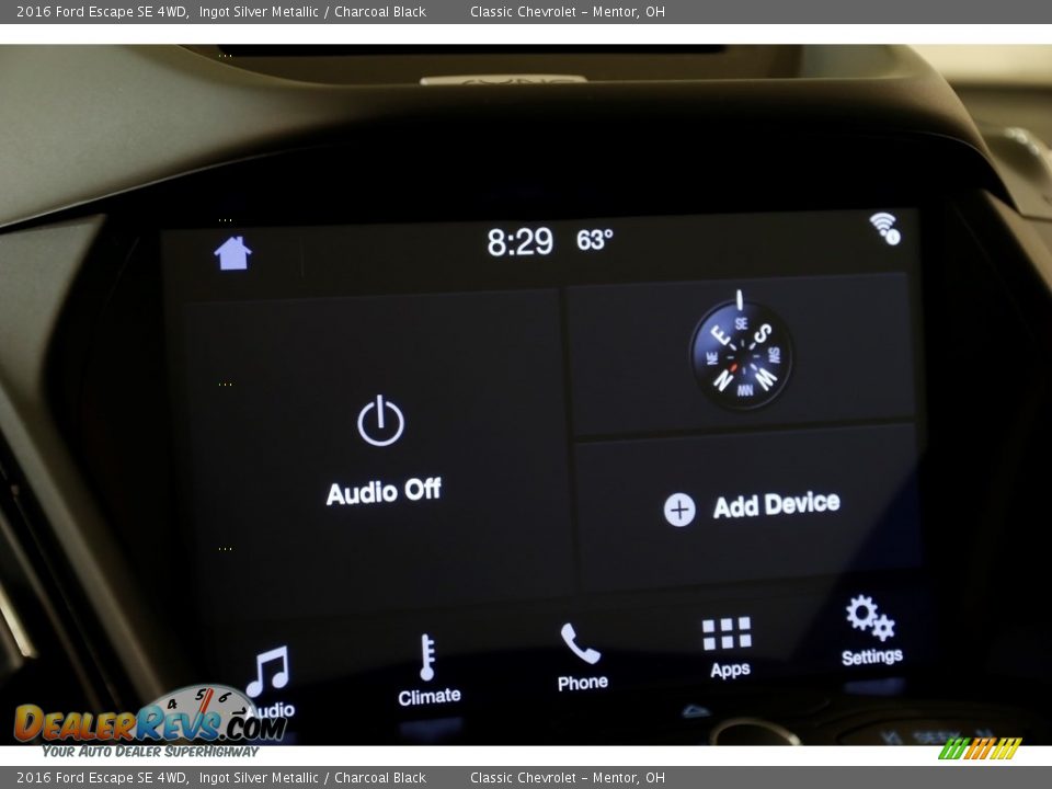 2016 Ford Escape SE 4WD Ingot Silver Metallic / Charcoal Black Photo #9