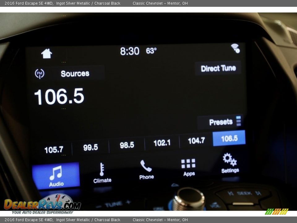 2016 Ford Escape SE 4WD Ingot Silver Metallic / Charcoal Black Photo #10