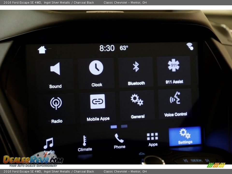 2016 Ford Escape SE 4WD Ingot Silver Metallic / Charcoal Black Photo #12